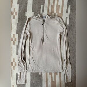 Joah Brown Beige Tan long sleeve Top